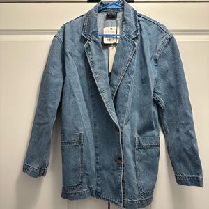 NEW - Denim Oversized Blazer